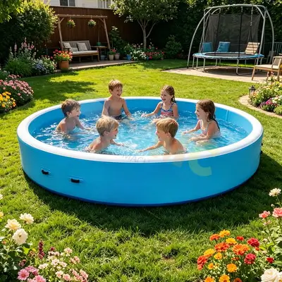 Round Drop Stitch Inflatable Pool 3x3x0.67m-5x5x0.67m | OEM Custom inflatable Pool Manufacturer