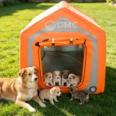 Drop stitch inflatable pet house new