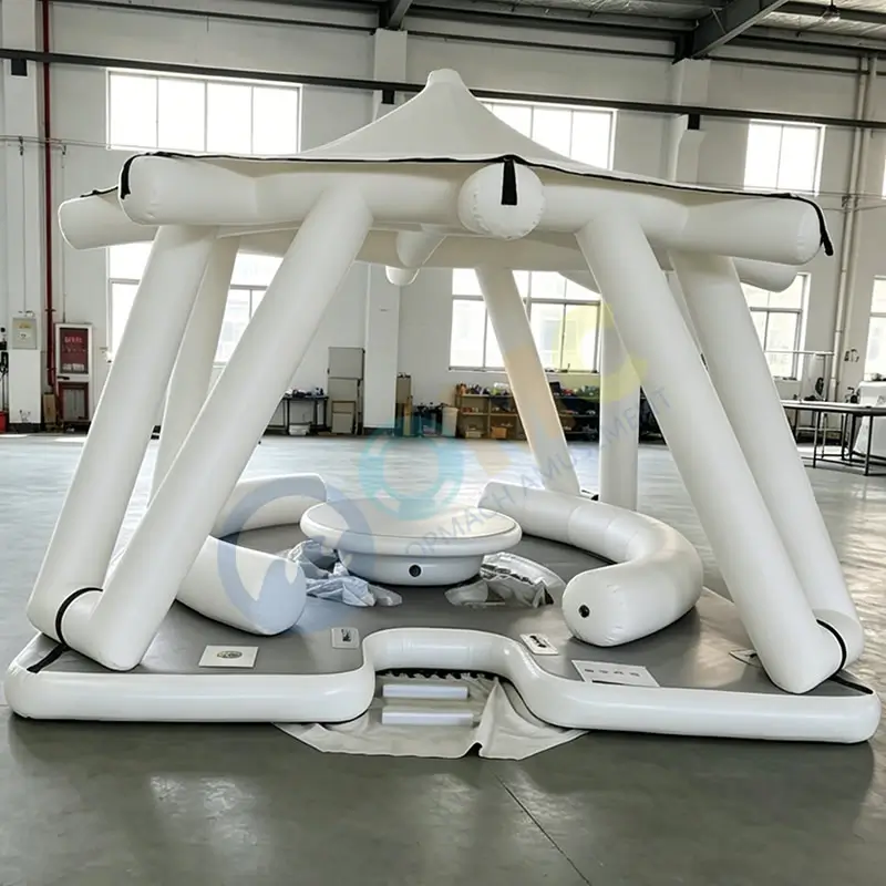 New Inflatable Platform With Tent, Floating Platform Island