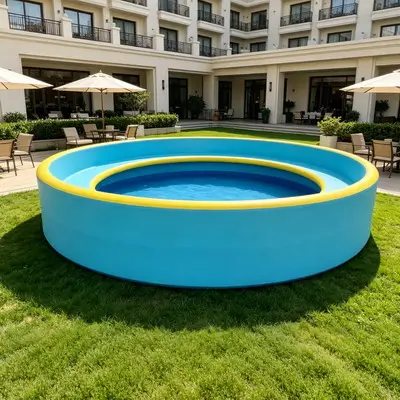 Custom Round Drop Stitch Inflatable Pool with Seat | China Factory