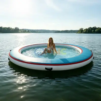 Drop Stitch Inflatable Water Hammock | Inflatable Lounger Dock