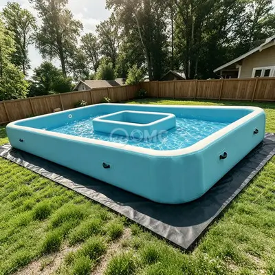 O-shaped drop stitch inflatable pool new