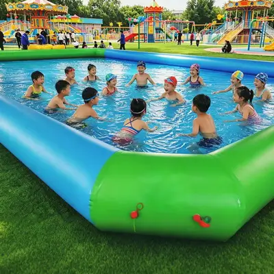 Large Outdoor Inflatable Swimming Pool 17x10x0.8meter