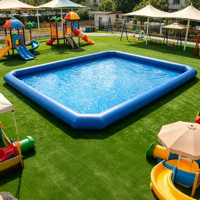 Large inflatable swimming pool 30mx15m