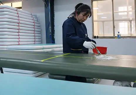air leak inspection of inflatable dock&floating platform manufacturers in china