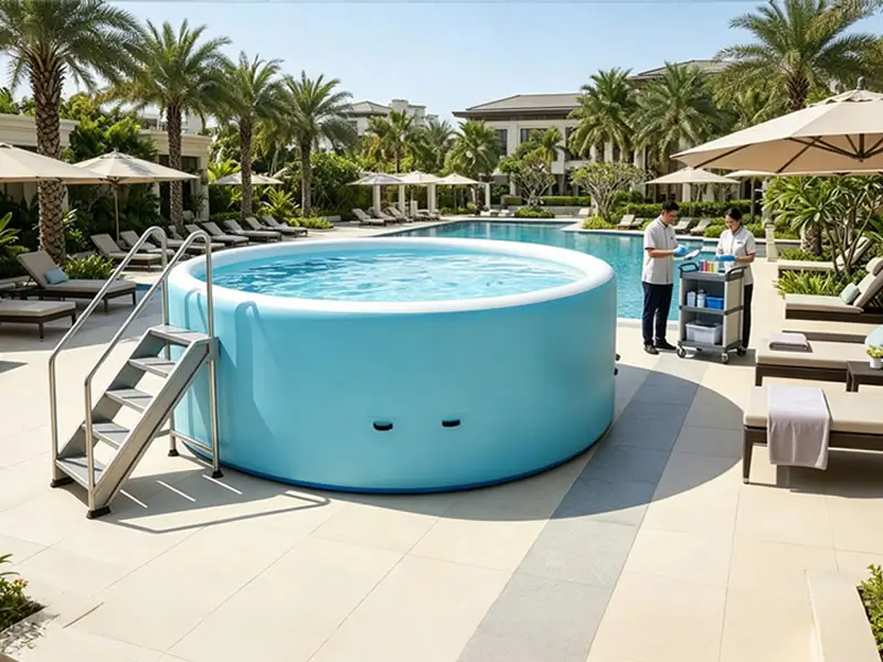 Backyard Drop Stitch Pool Setup Guide