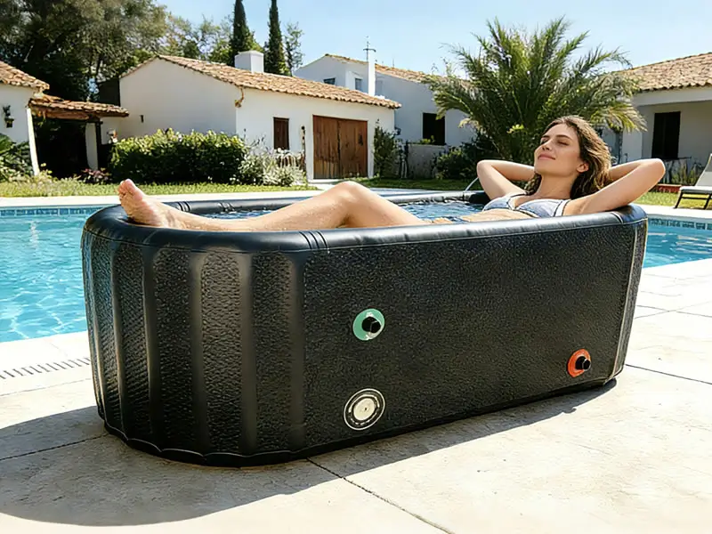 China Drop Stitch Inflatable Ice Bath Tub Manufacturer – OEM Portable Cold Plunge Tub Factory