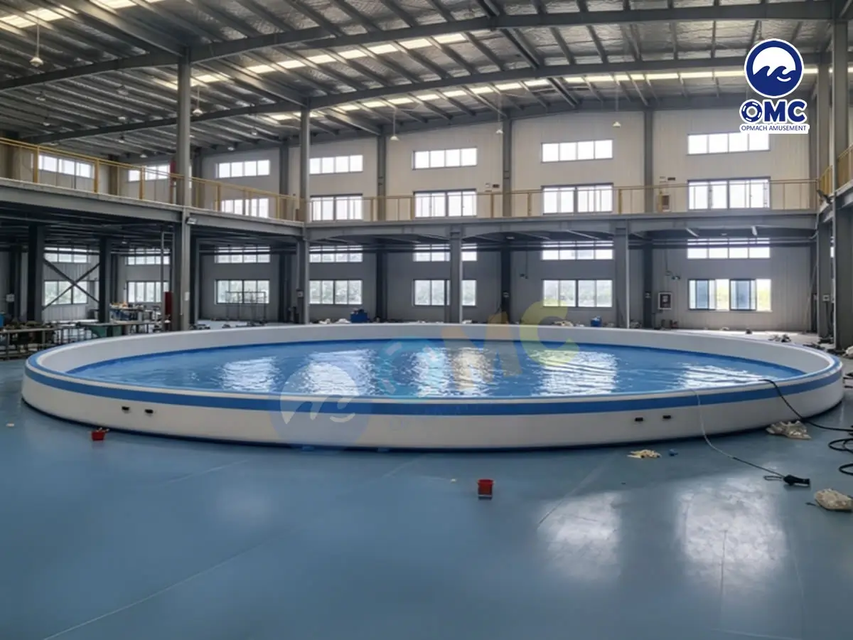 20m Diameter x 0.67m Height inflatable Pool Ready for Delivery to Client