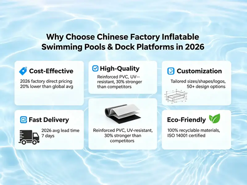 Why choose inflatable swimming pools and dock platforms from Chinese factories in 2026?