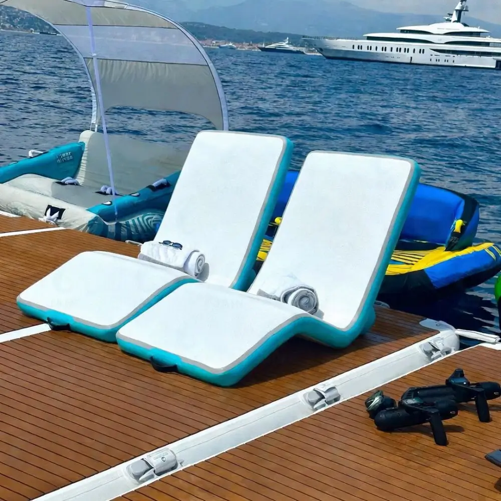 Inflatable Lounge Chair - High Pressure Valve and Stainless Steel D-Rings