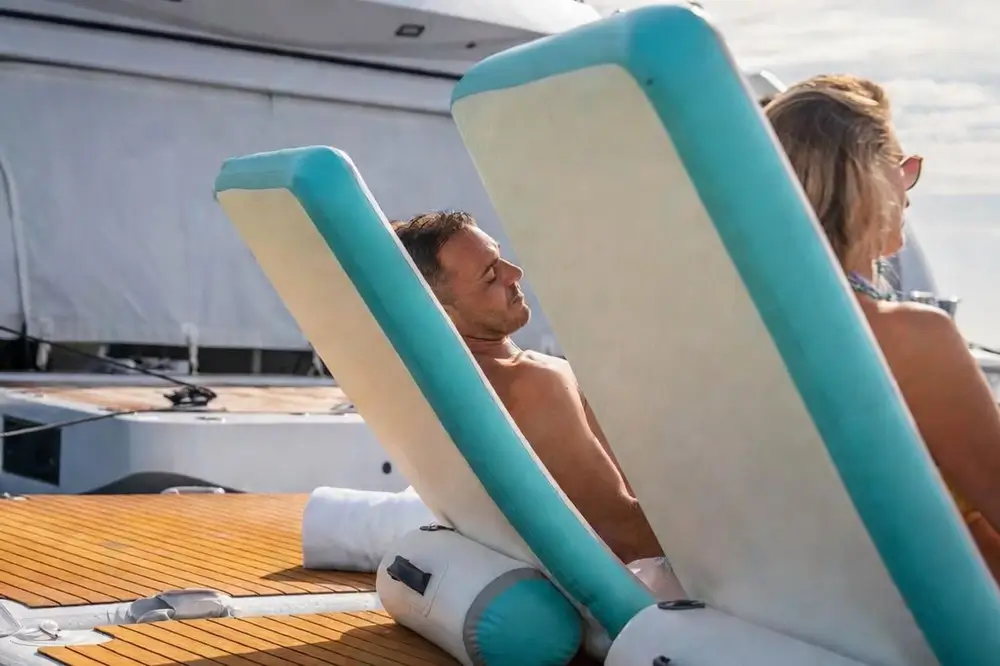 Inflatable Lounger - Durable Commercial Grade Material