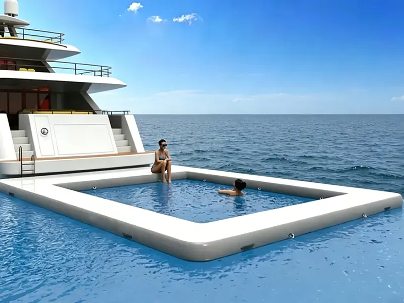 superyacht inflatable sea pool