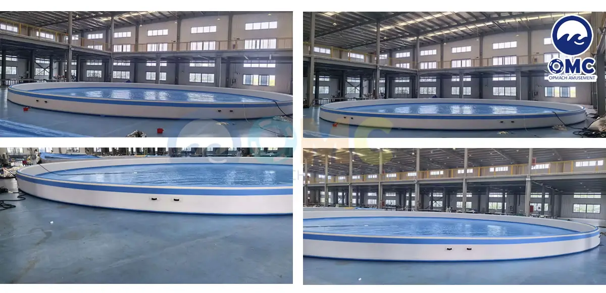 20m diameter x 0.67m height inflatable pool.