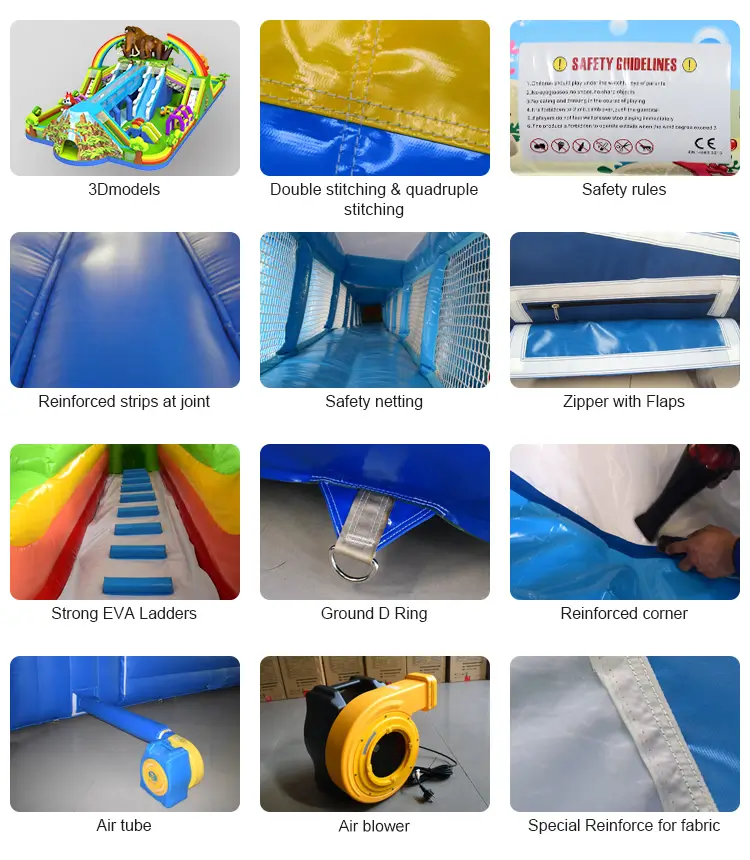 Climbing slide inflatable castle manufacturer production details